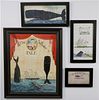 Group of Four Kolene Spicher Folk Art Limited Edition Whaling Lithographs