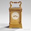 Tiffany Gilt-brass and Enamel Carriage Clock