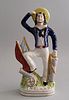 19th Century English Staffordshire Sailor Figurine
