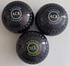 Three Thomas Taylor Lignoid Nantucket Lawn Balls