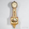 Mahogany Gilt Front Patent Timepice or "Banjo" Clock