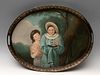 Tray. France, ca. 1800. 
Painted brass.
