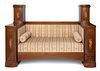 Empire style furniture-sofa. Denmark, ca. 1910 
Mahogany wood, lemongrass marquetry and upholstery.