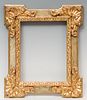 Spanish frame; second half of the seventeenth century. 
Carved, gilded and burnished wood.