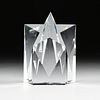 A TIFFANY & CO. "SHOOTING STAR" CRYSTAL PAPERWEIGHT, SIGNED, 