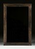 A MINIMALIST LARGE STAINED ELM FRAMED DRESSING MIRROR, DESIGNED BY LEE LEDBETTER, NEW ORLEANS, LATE 20TH CENTURY,