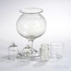 Colorless Blown Glass Leech and Cupping Jars