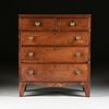 A FEDERAL FLAME MAHOGANY CHEST-OF-DRAWERS, FIRST QUARTER 19TH CENTURY,