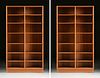 A PAIR OF DANISH MODERN TEAK BOOKCASES, BY HUNDEVAD FURNITURE, 50/14 SERIES,1989,