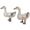 Pair Of Chinese Cloisonne Ducks