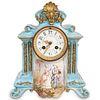Jacob Petit Porcelain and Bronze Mantel Clock