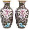Pair Of Chinese Cloisonne Vases