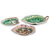 (3 Pc) English Majolica Serving Dishes