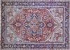 Vintage Persian Heriz Hand Knotted Oriental Carpet