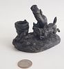 Alphonse Alexandre Arson Miniature Bronze Sculpture