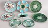 Group of 8 Assorted Antique Majolica Plates