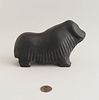 Inuit Soapstone Carved Figural Ox Sculpture