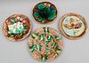 Lot of 4 Majolica Dishes