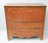 Two Drawer Sponge Paint Decorated Blanket Chest