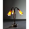 Tiffany Studios, Three-Light Table Lamp