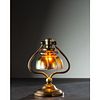 Steuben, Student Lamp with Gold Aurene Shade