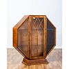 An Octagonal Art Deco Style Display Cabinet