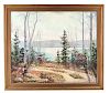 Indiana Lake Scene by Ruthven Holmes Byrum 