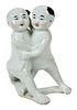 Chinese Twin Boys Porcelain Figural Group