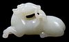 Chinese Carved Jade Figure of a Goat