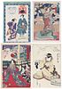 Group of Four Japanese Woodblock Prints