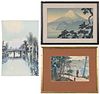 Three Contemporary Japanese Woodblock Prints