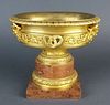 19th C. Fine Mercury Gold, Bronze and Rouge Marble