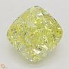 2.71 ct, Natural Fancy Intense Yellow Even Color, VS2, Cushion cut Diamond (GIA Graded), Appraised Value: $78,000 