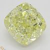 5.06 ct, Natural Fancy Yellow Even Color, SI1, Cushion cut Diamond (GIA Graded), Appraised Value: $113,300 
