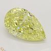 3.06 ct, Natural Fancy Intense Yellow Even Color, SI1, Pear cut Diamond (GIA Graded), Appraised Value: $104,000 