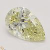5.04 ct, Natural Fancy Light Yellow Even Color, VS2, Pear cut Diamond (GIA Graded), Appraised Value: $119,900 