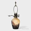 Galle Cameo Glass Lamp Base