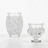 Lalique Dampierre and Bagatelle Bird Vases