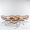 Eight Marcel Breuer (Hungarian/American, 1902-1981) Cesca Armchairs by Stendig