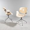 Two George Nelson (1908-1986) for Herman Miller MAA (Swag-leg) Chairs