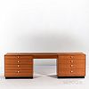 Two George Nelson (1908-1986) for Herman Miller Thin Edge Chests with Vanity
