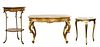 Rococo Revival Style Accent Table Assortment