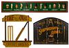 Carved Wood Cricket and Pub Sign Assortment