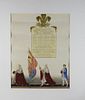 Rare Book Plate, Coronation Ceremony, 1823