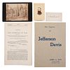 [DAVIS, Jefferson (1808-1889)]. A group of 5 items associated with the capture of Jefferson Davis after the fall of Richmond, comprising: