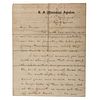 [SHERMAN, William Tecumseh (1820-1891)]. PORTER, David Dixon (1813-1891). letter signed ("David D. Porter") to General Sherman. U.S.S. Cincinnati, 22 