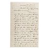 [BATTLE OF MOBILE BAY]. FARRAGUT, David Glasgow (1801-1870). Autograph letter signed ("D.G. Farragut"), as Rear Admiral, to James Shedden Palmer (1810