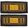 [CIVIL WAR]. Cavalry captain shoulder straps identified to John A. Caldwell, 4th Massachusetts Cavalry. [1865].
