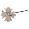 [CIVIL WAR]. V Corps (Fifth Army Corps) badge identified to John Lanigan, Co. A, 9th Massachusetts Infantry, WIA Wilderness, KIA Spotsylvania Court Ho