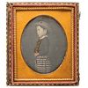 [EARLY PHOTOGRAPHY]. Sixth plate daguerreotype of young boy in profile. N.p.: n.p., n.d.
